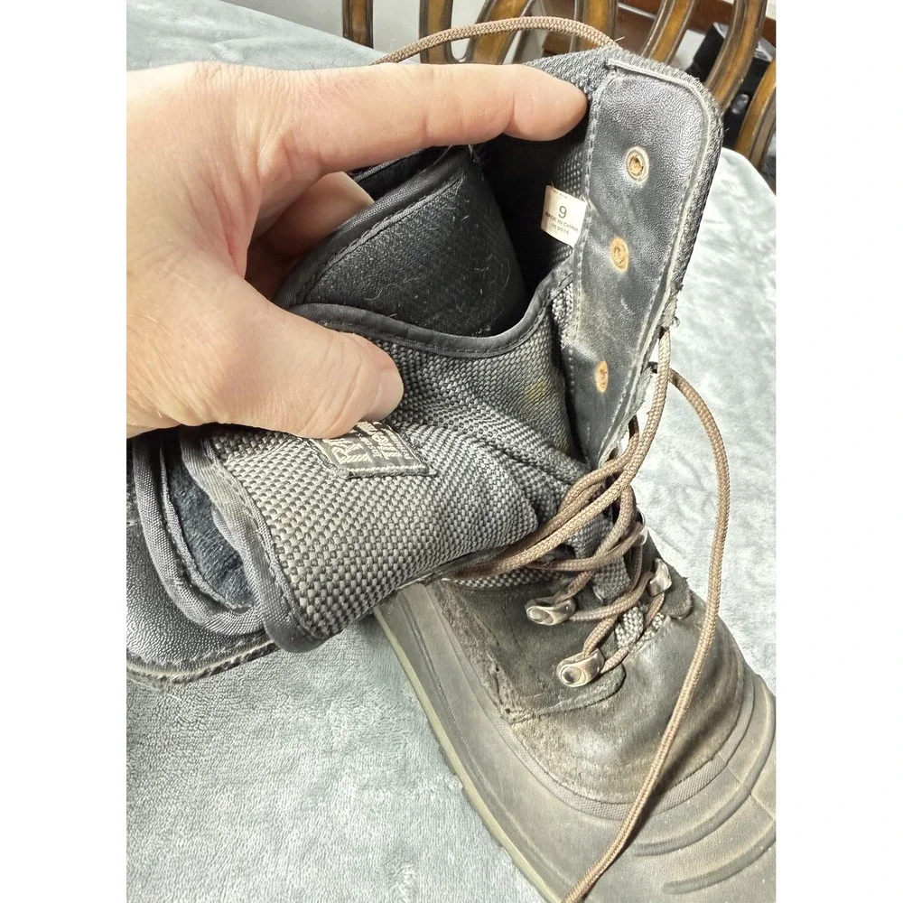 Ranger Thermolite Boots Mens Size 9 Gray Insulated Winter Snow Rubber Outdoor